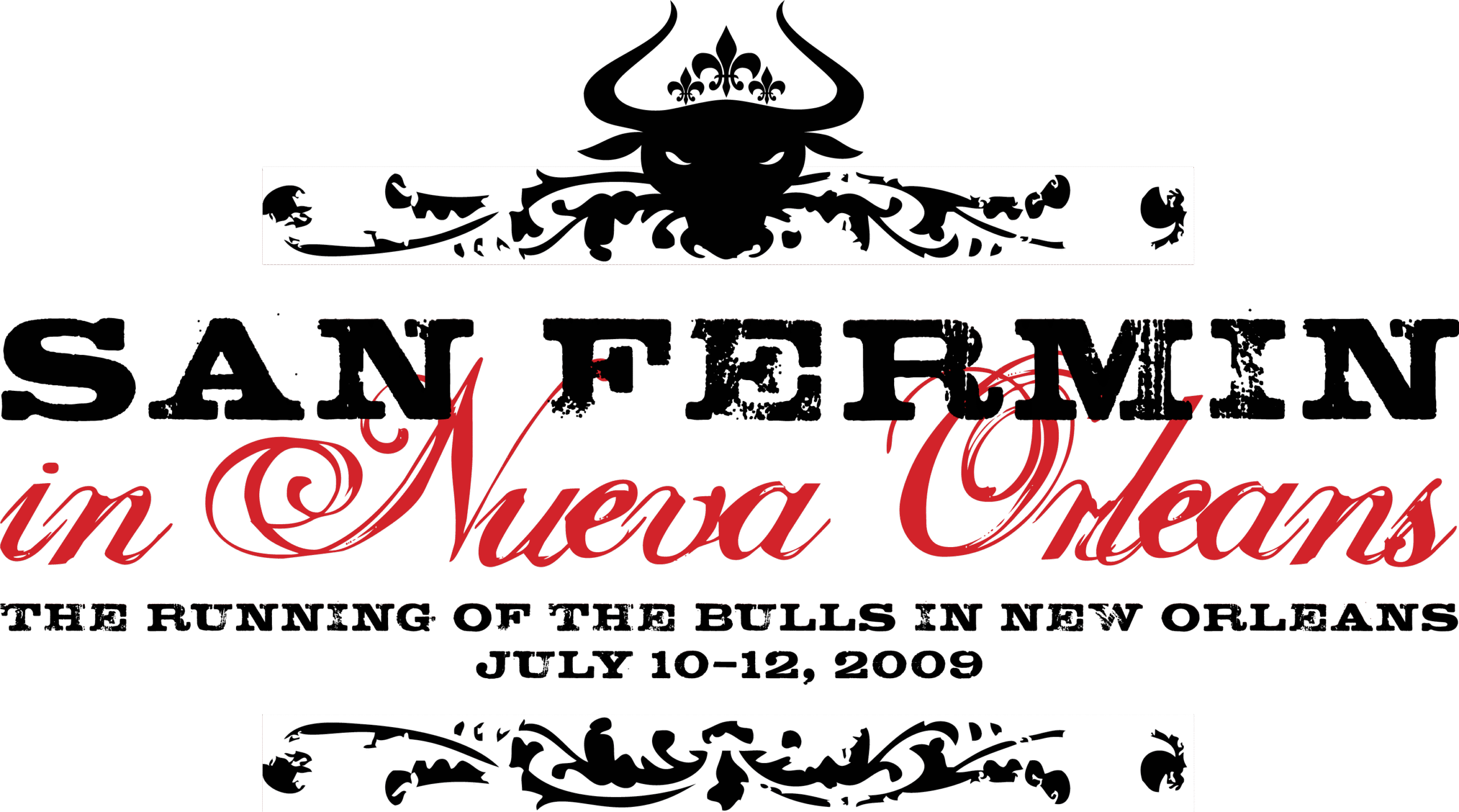 2009 Nola Bulls T-Shirt Logo